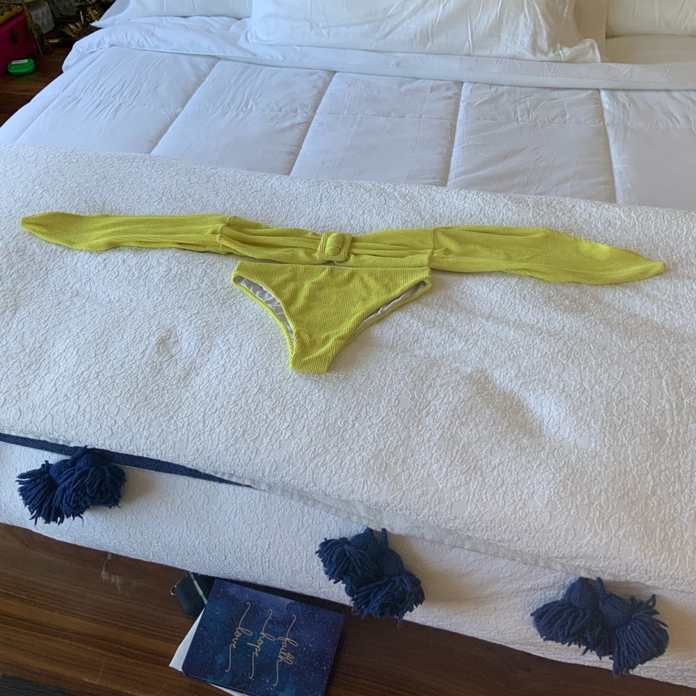 Solid & Striped Yellow Bikini Set - image 6